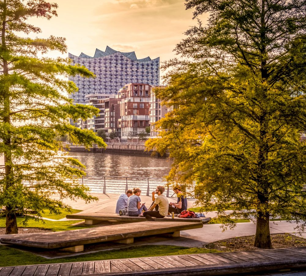 Deutschland, Hamburg, Hafencity, Marco-Polo-Terrassen